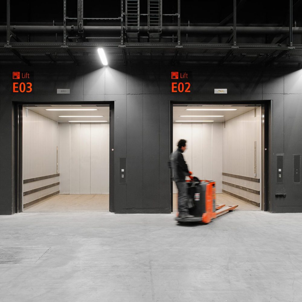 Freight elevators designed for warehouse use